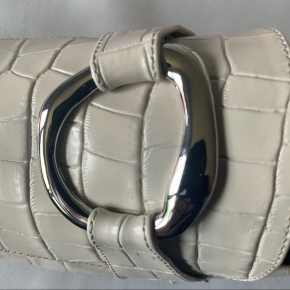 STAUD - Juju Flat - Cream Faux Croc - Sz 41.5 - Picture 6 of 8